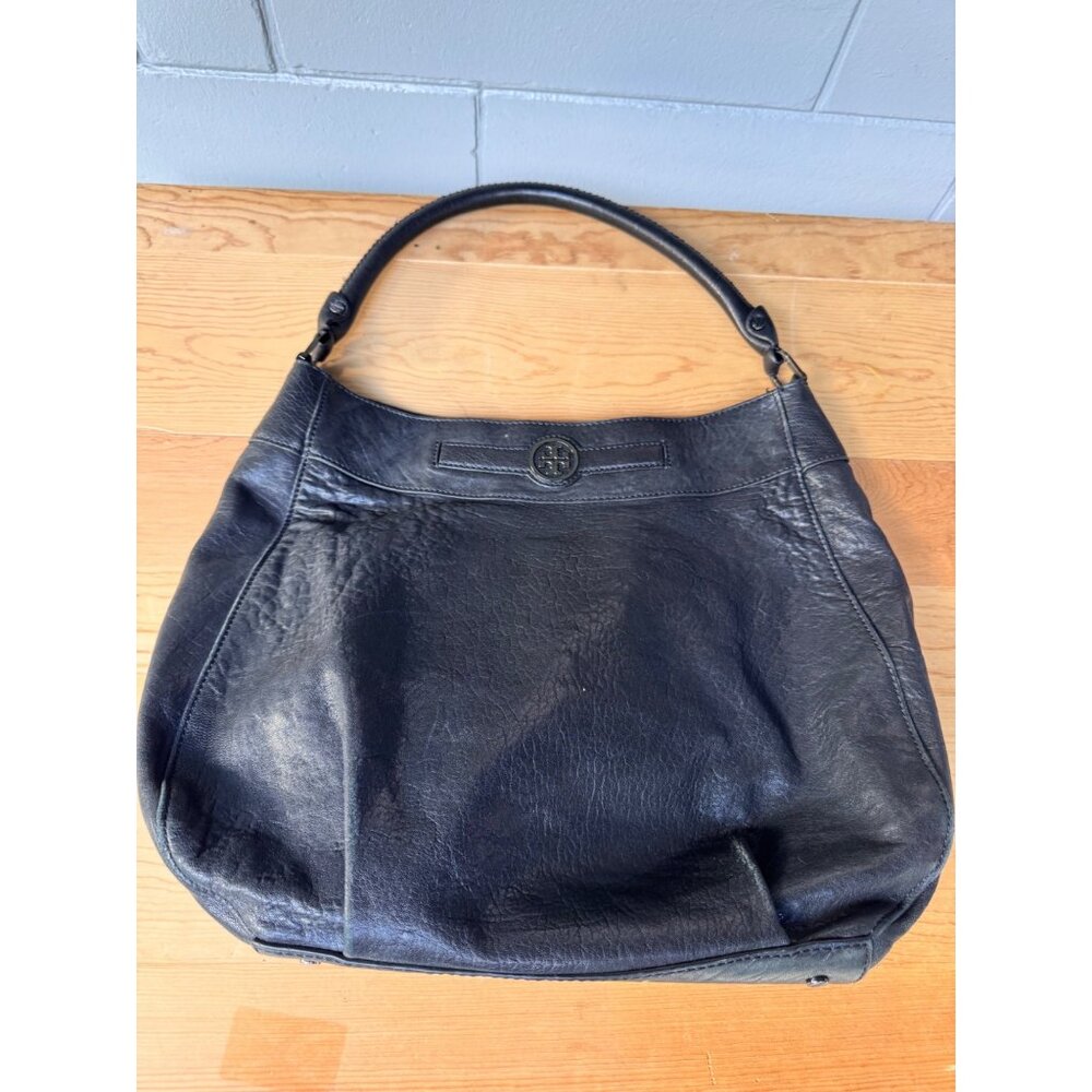 Tory Burch Bag hobo Shoulder bag Leather Black - Picture 1 of 15